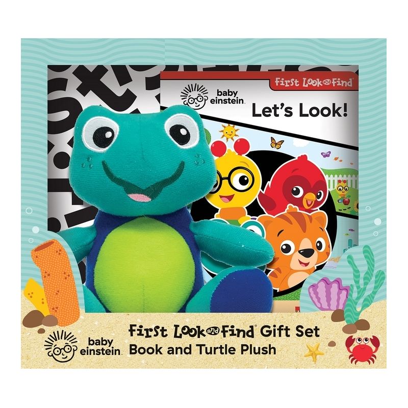 Baby Einstein: Let's Look! First Look and Find Gift Set Book and Turtle Plush - by  Pi Kids (Mixed Media Product), 1 of 2