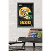 Trends International NFL Green Bay Packers - Neon Helmet 23 Framed Wall Poster Prints - 2 of 4