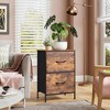 Nightstand Set of 2, 2 Drawer Dresser for Bedroom, End Table for Bedroom, College Dorm - 3 of 4