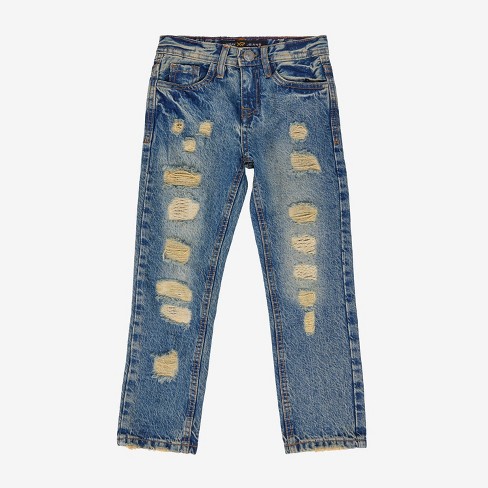 X RAY Little Boy's Heavy Rips Repaired Jeans - image 1 of 4