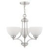 Livex Lighting Somerset 3 - Light Chandelier in  Brushed Nickel - 2 of 4