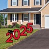 Big Dot of Happiness Red 2025 Graduation Party Yard Signs - Outdoor Lawn Decorations - 2025 - 2 of 4