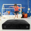 Safstar 57" x 57" Crash Pad Sensory Mat w/ Foam Blocks & Washable Velvet Cover Black - 3 of 4
