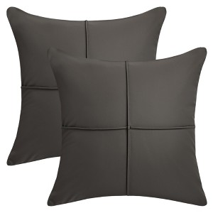 REGALWOVEN Square Waterproof Modern Decorative Sofa Cushion Cases 18 x 18 Inch 2 Pcs - 1 of 4