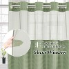 LunaLulinlk No Hook Fabric Shower Curtain with Snap Lining - 3 of 4