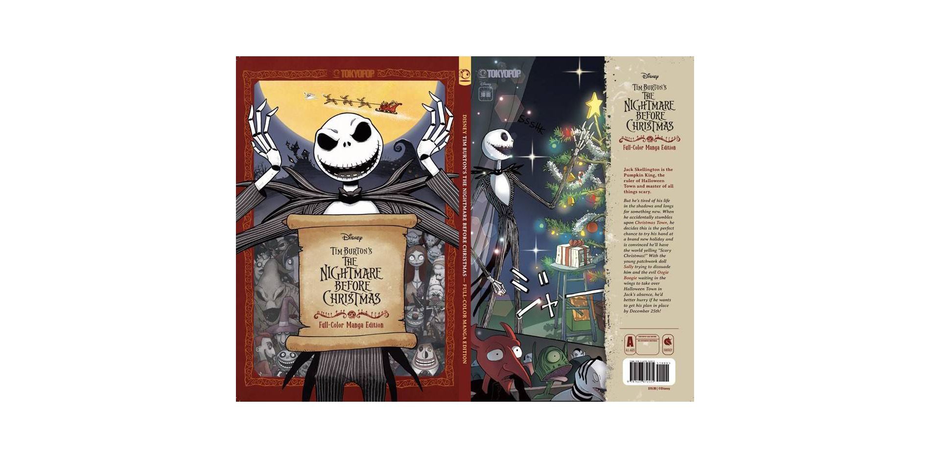 Disney Tim Burton's The Night Before Christmas -  Movie Manga (Paperback)