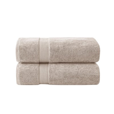 Vynxaria Natural Antimicrobial Cotton Bath Sheet 2 Piece Set