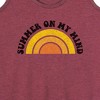 Women's - Instant Message - Summer on my Mind Graphic Racerback Tank - 2 of 4