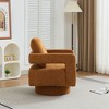 NicBex Square Swivel Accent Chair Modern Arm Chair Lounge Chair with Removable Back Cushion for Living Room, Bedroom - 2 of 4