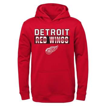 NHL Detroit Red Wings Boys' Poly Fleece Hooded Sweatshirt