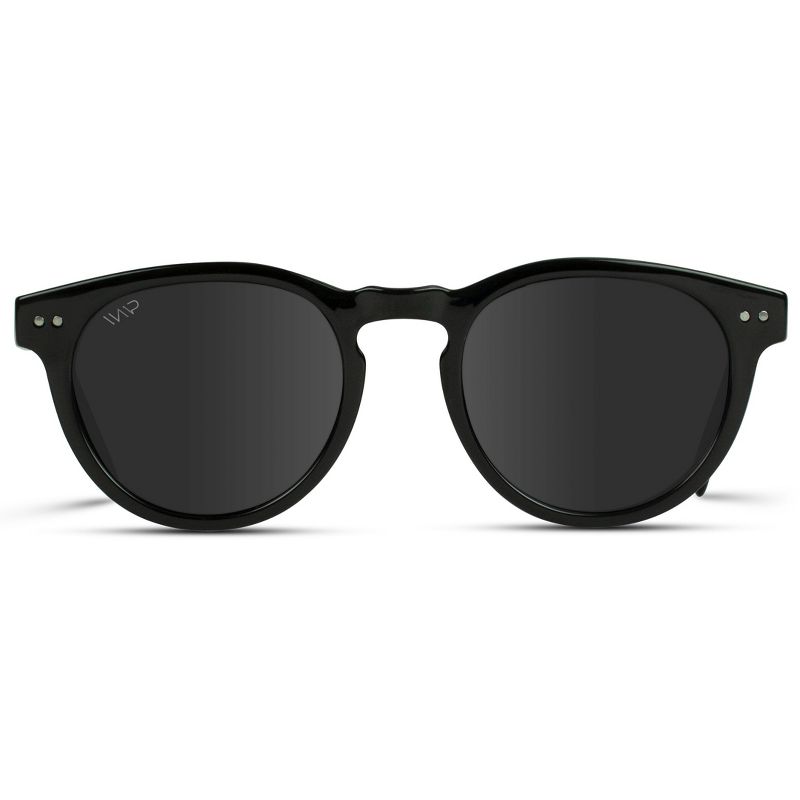 WMP Eyewear Classic Round Acetate Polarized Sunglasses, 1 of 6