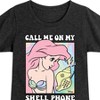 Girls' - Disney - Call Me On My Shell Phone Fitted Short Sleeve Graphic T-Shirt - 2 of 4