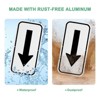 Unique Bargains Aluminum Reflective Outdoor Lawn Arrow Sign 1 Pc - 4 of 4