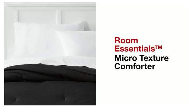 Microfiber Micro Texture Comforter - Room Essentials™, 2 of 9, play video
