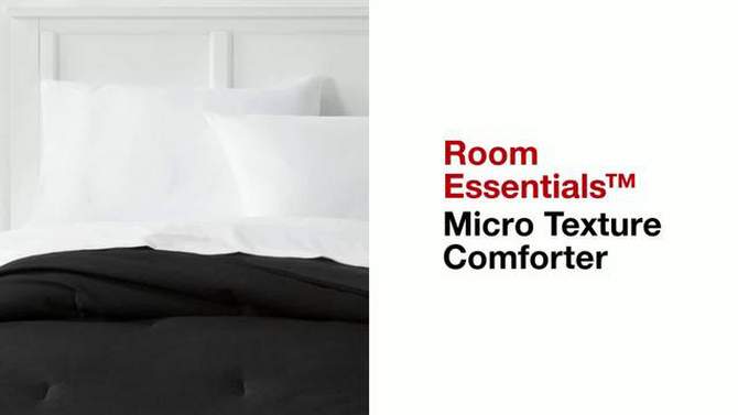 Microfiber Micro Texture Comforter - Room Essentials™, 2 of 8, play video