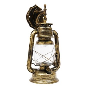 YIYIBYUS Light Cyan Bronze Retro Rustic Outdoor/Indoor Wall Sconce Wall Light - 1 of 4