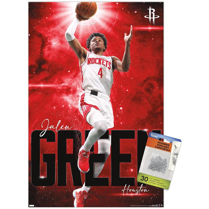 Trends International NBA Houston Rockets - Jalen Green 23 Unframed Wall Poster Prints, 1 of 7