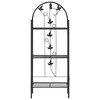 vidaXL Plant Rack Black Powder-coated iron Medium Decorative Inlay - 2 of 4