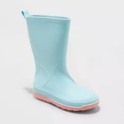 Kids' Andy Slip-On Rain Boots - Cat & Jack™ Blue 13