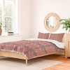 Deny Designs Full/Queen Pimlada Phuapradit Salima Duvet Cover and Pillow Sham Pink - 2 of 4