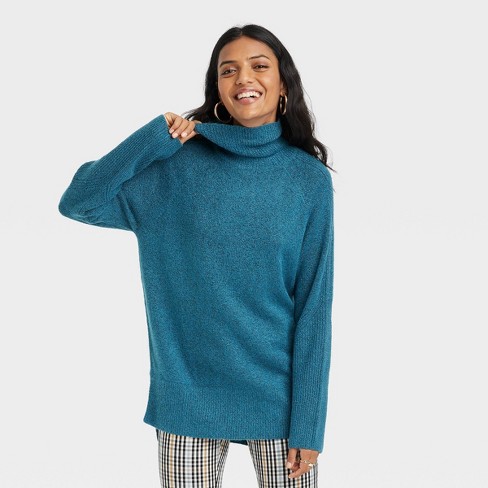 Women's Mock Turtleneck Tunic Sweater - A New Day™ : Target