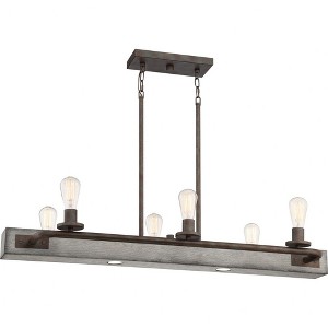 Quoizel Lighting Melville 6 - Light Chandelier in  Iron Gate - 1 of 4