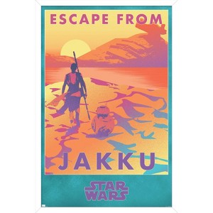 Trends International Star Wars: Jakku - Escape from Jakku Framed Wall Poster Prints - 1 of 4