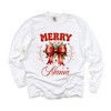 Simply Sage Market Women's Coquette Merry Mama Bow Long Sleeve Garment Dyed Tee - 2 of 4