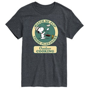 Men's - Peanuts - Outdoor Cooking Badge Short Sleeve Graphic T-Shirt - 1 of 4