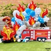 KatchOn, Big Fire Balloons Set - 28 Inch, Pack of 12 | Flame Decorations for Firefighter Birthday Party Decorations | Fire Decorations - 2 of 4