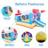 Belatt 6-in-1 Inflatable Water Park Slide and Trampoline for Kids, Backyard Pool Toy Set, Basketball Hoop, Backyard Play - 2 of 4