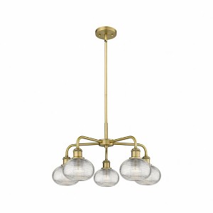 Ithaca - 5 Light Stem Hung Chandelier In Industrial Style-12.5 Inches Tall and 24 Inches Wide - 1 of 1