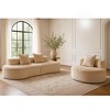 SKRAN Corduroy Compressed Sofa, Modern Loveseat Sofa, With Pillows Plush High-Density Foam Cushions, No Assembly Required, For Living Room - 4 of 4