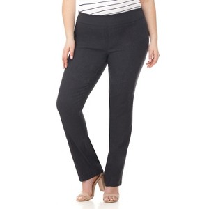 Rekucci Curvy Woman  Straight Leg Pull-On Pants with Tummy Control - 1 of 4