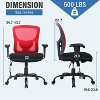 FDW Big and Tall Office Chair with  Adjustable Lumbar Support 400lbs Weight Capacity & Seat Massage Function for Adults - 2 of 4