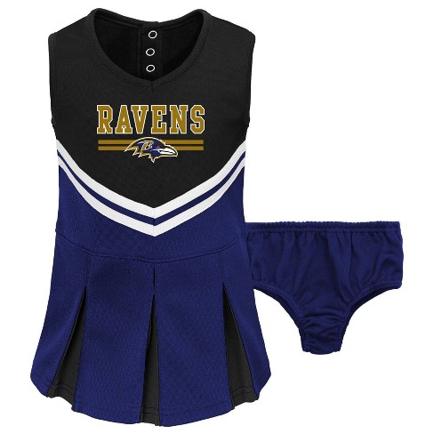 NFL Baltimore Ravens Toddler Girls' Cheer Set - 3T
