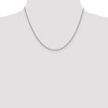 Black Bow Jewelry 1.3mm 14k White Gold Solid Round Snake Chain Necklace - 2 of 4