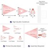 Big Dot of Happiness Rose Gold Grad - Triangle Graduation Party Photo Props - Pennant Flag Centerpieces - Set of 20 - 3 of 4