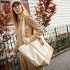 Lands' End Zip Top Long Handle Canvas Tote Bag - 2 of 4