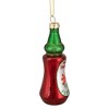 Northlight 4" Red and Green Bottle of Hot Sauce Glass Christmas Ornament - 3 of 4