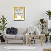 Stupell Industries Peony Sketch Bouquet Contrasted Distressed Yellow Framed Giclee Art - 3 of 4