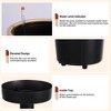 31" Tall Self Watering Planter, Large Flower Pot Outdoor with Water Level Monitor, Self Watering Pot for Patio, Porch, Living Room or Home Office - 4 of 4