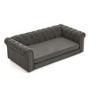 ORRD Elegant Dark Grey Elevated Linen Dog Sofa for Large/Oversized Dogs - 4 of 4
