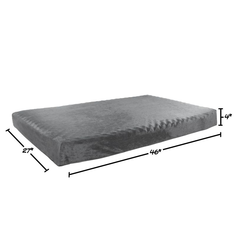 Pet Adobe XL Orthopedic Pet Bed - Egg Crate and Memory Foam with Washable Cover - Gray, 2 of 5