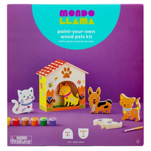 Paint-Your-Own Wood Pets Kit - Mondo Llama™