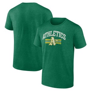 MLB Oakland Athletics Men's Bi-Blend Short Sleeve T-Shirt - 1 of 3