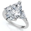 Pompeii3 Certified 3.40Ct Pear & Heart  Engagement Ring 14k Gold or Platinum Lab Created - 3 of 4