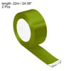 Unique Bargains Single Side Solid DIY Wrapping Decoration Roll Satin Ribbons 2 Pcs - 2 of 4