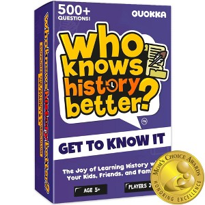 QUOKKA Fun Board Game for 8 10 Year Olds - Family Card Game for Kids Ages 6 7 and Adults - Who Knows Me Better Series - Guess Questions - 1 of 4