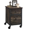 File Pedestal, Dark Oak finish - 3 of 4